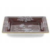 Ginori Oriente Italiano Castagna Oggetti Large Square Change Tray
